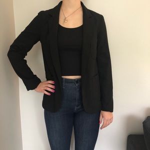Top shop black blazer size 8 (us 4-6)